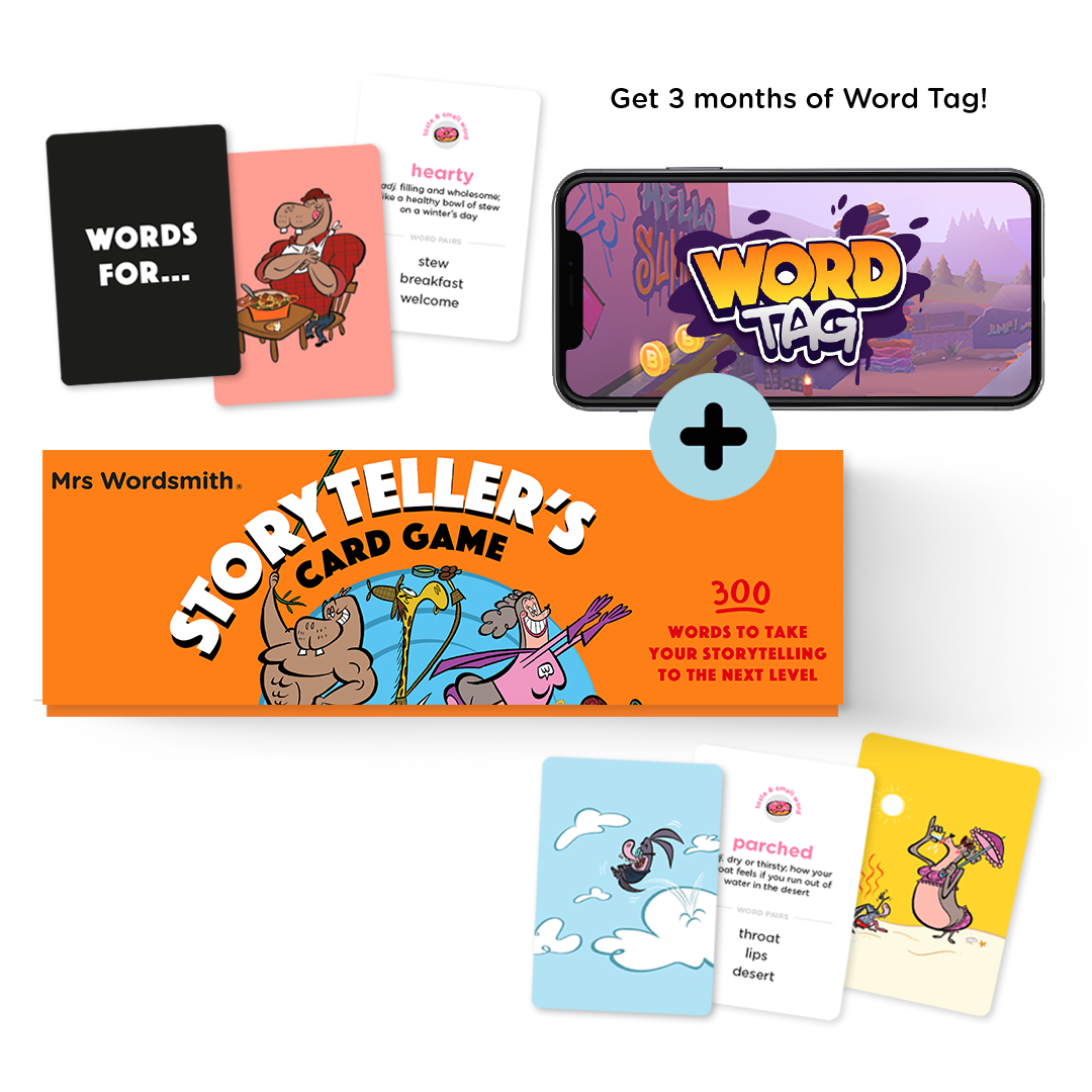 Printable Vocabulary Game - Advanced Version, English Vocabulary Card Game, Describing Words, Card Game