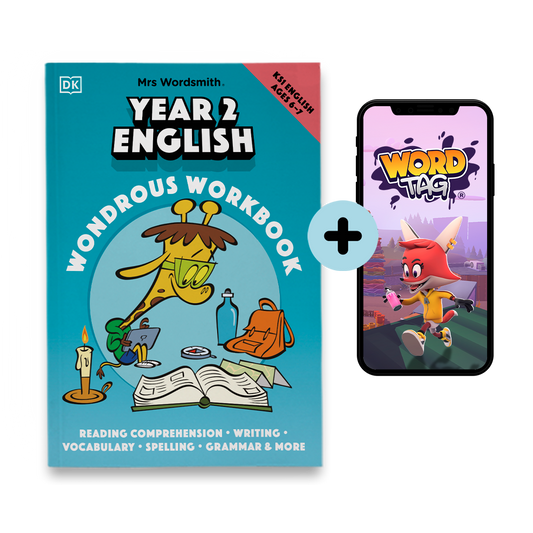 Year 2 English Wondrous Workbook and Word Tag app