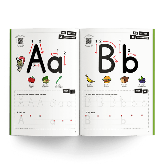 Colossal DK Handwriting Carousel - Letter A & B