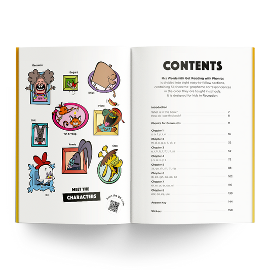 Get Reading with Phonics book carousel page