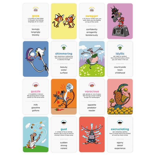 Illustrated word cards