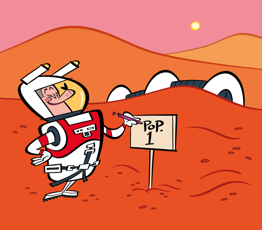 astronaut exploring