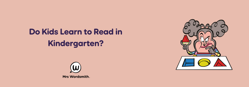 do kids learn to read in kindergarten