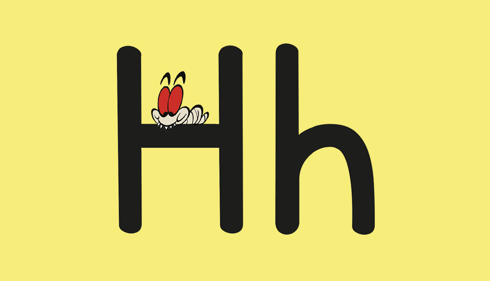 The letter 'H