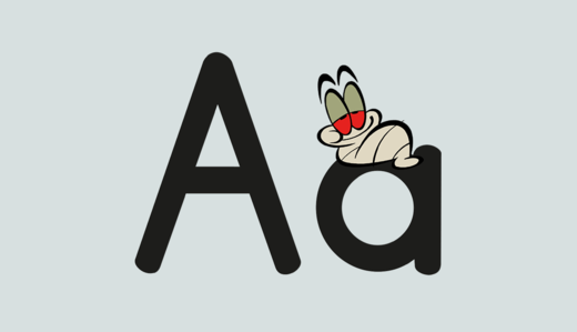 The letter A