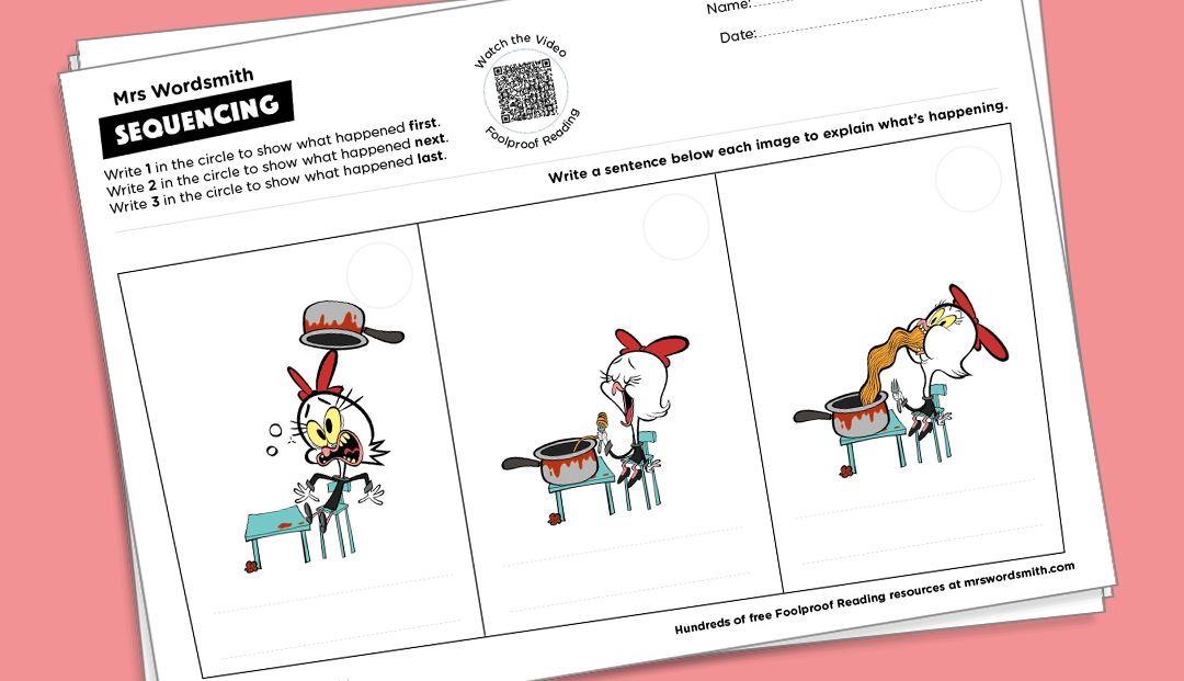 Sequencing: order the events