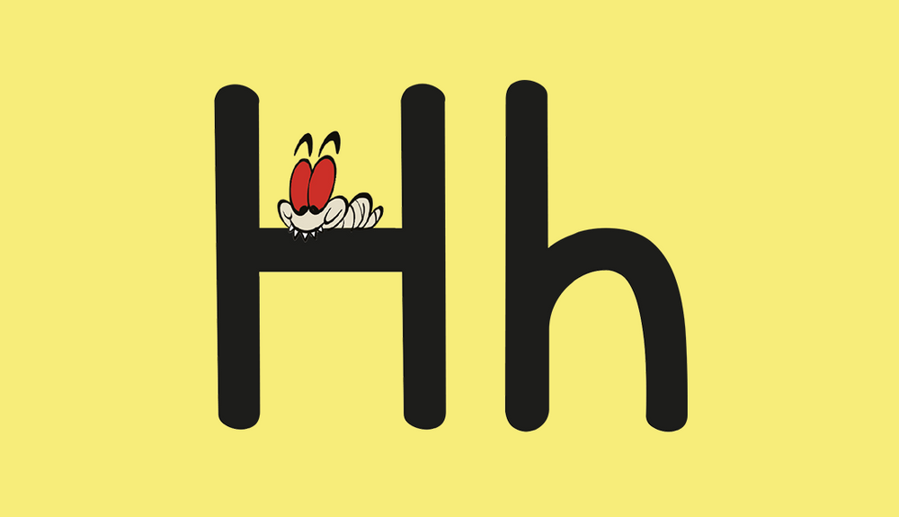 The letter H