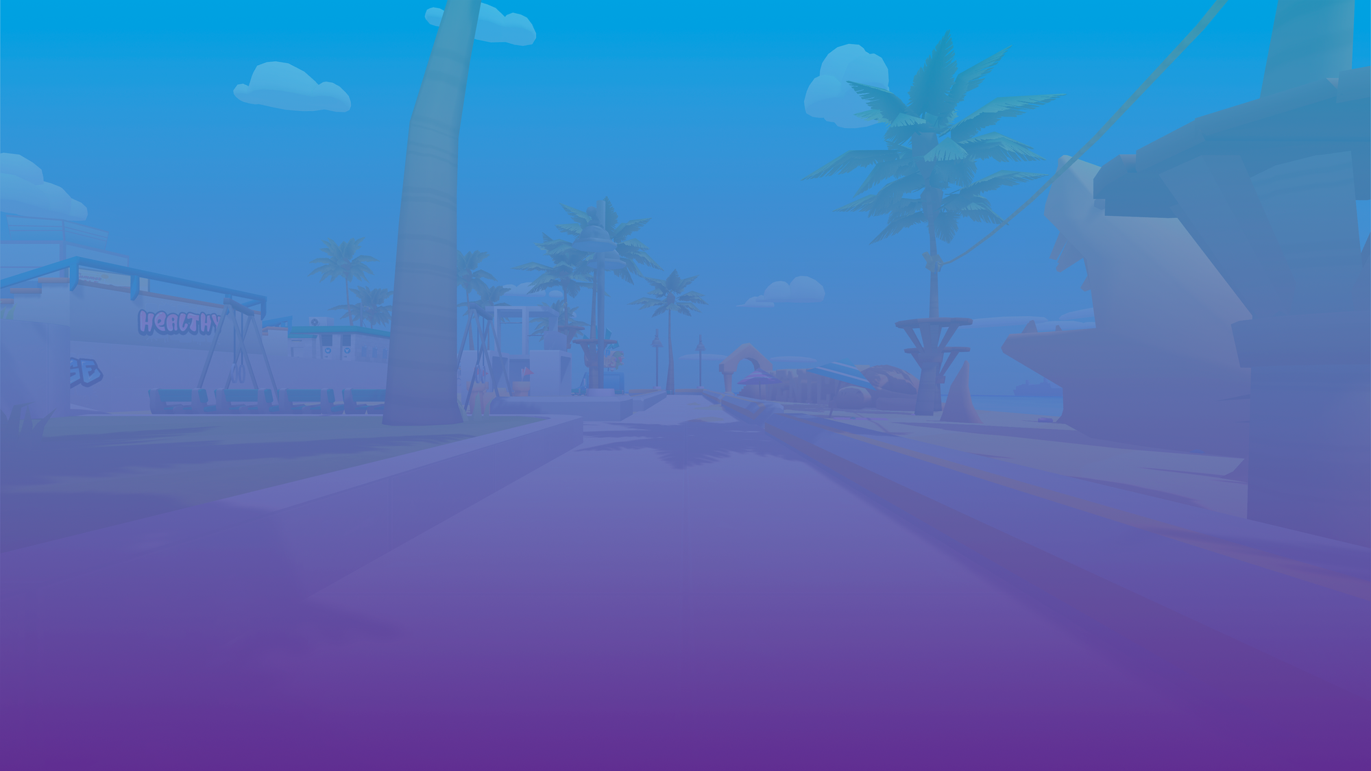 Tropical scene art from Artboard 7.