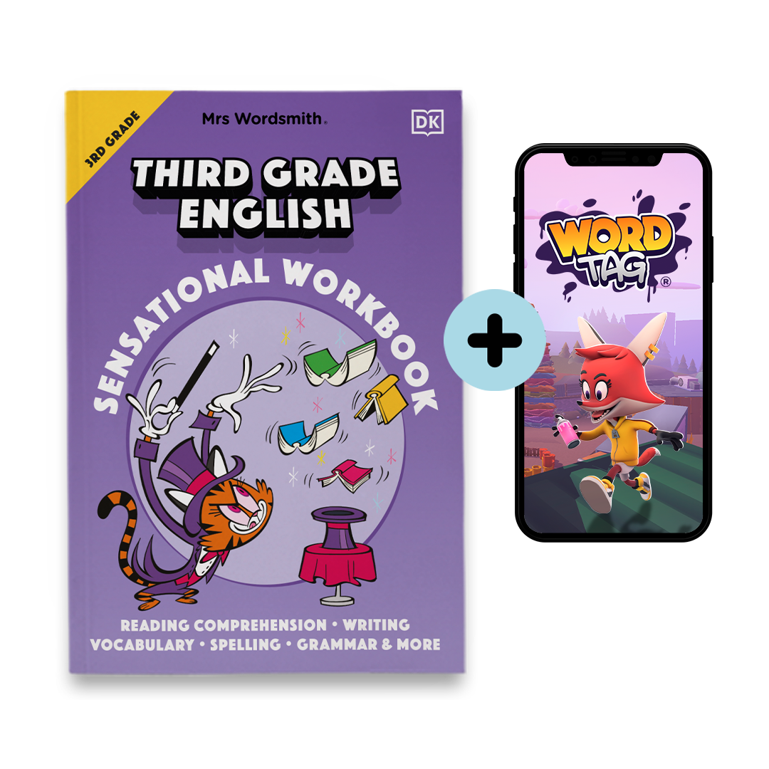 3 Months Free of Word Tag® with Third Grade English Workbook