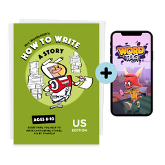 How to Write a Story book & Word Tag game for ages 8-10 (US edition)