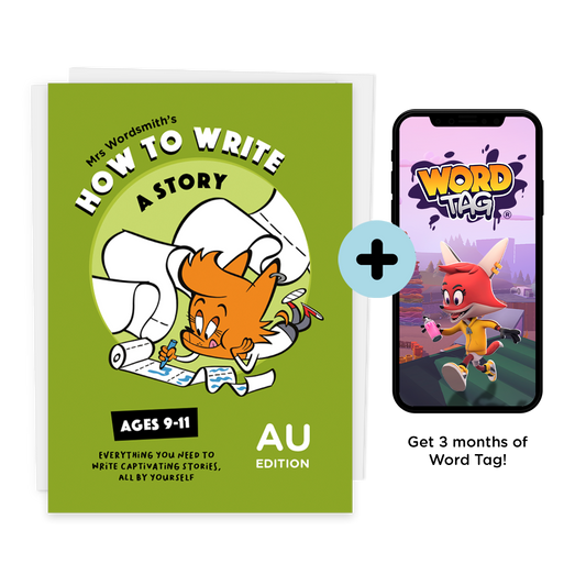 How to Write a Story Ages 9-11 + 3 months of Word Tag ® Video Game