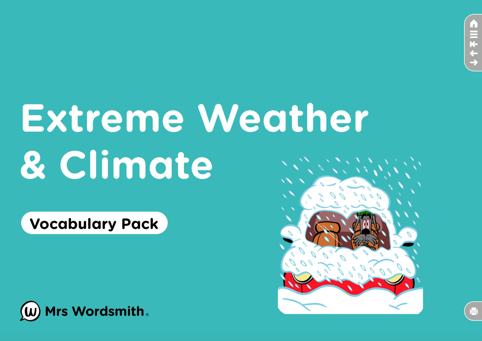 Curriculum Word Pack: Extreme Weather and Climate Zones