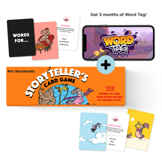 Storyteller’s Card Game + 3 months of Word Tag Video Game