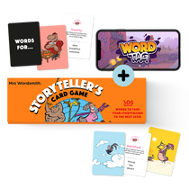 Storyteller's Card Game with Word Tag app.