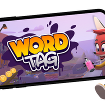 Fox character & game on phone