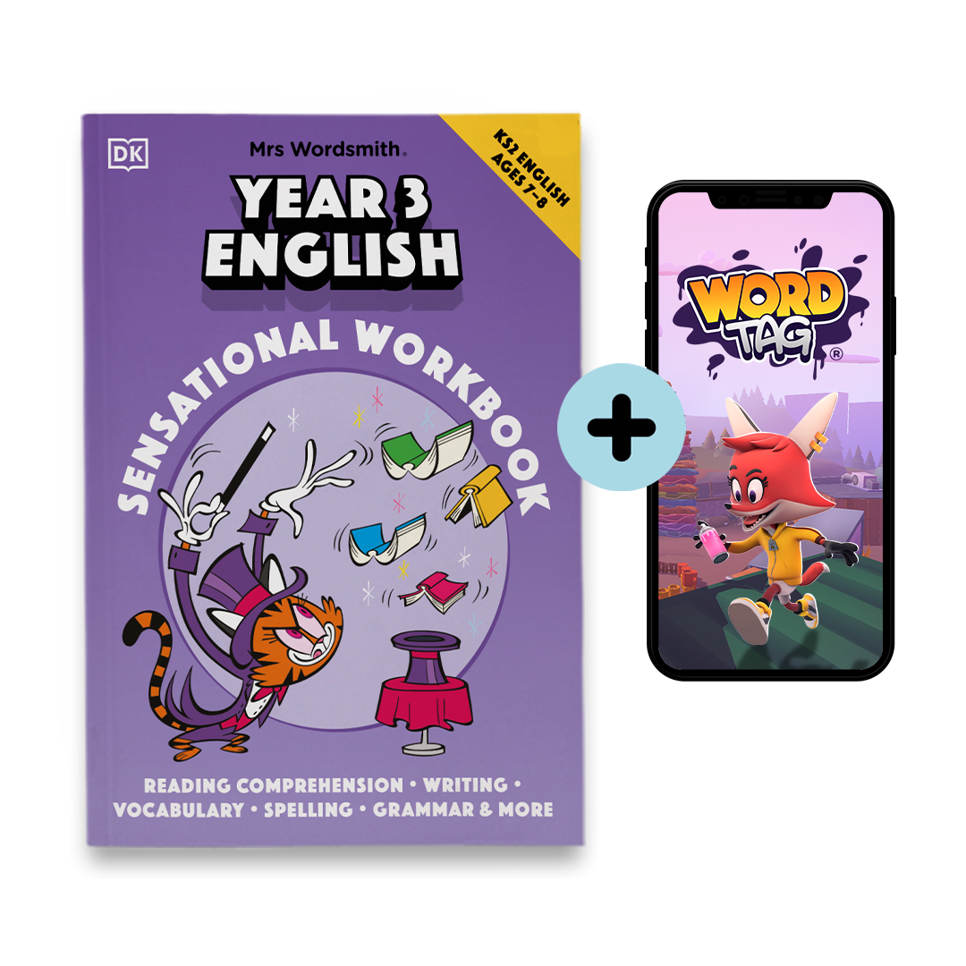 Year 3 English Workbook + 3 Months Free Word Tag Video Game