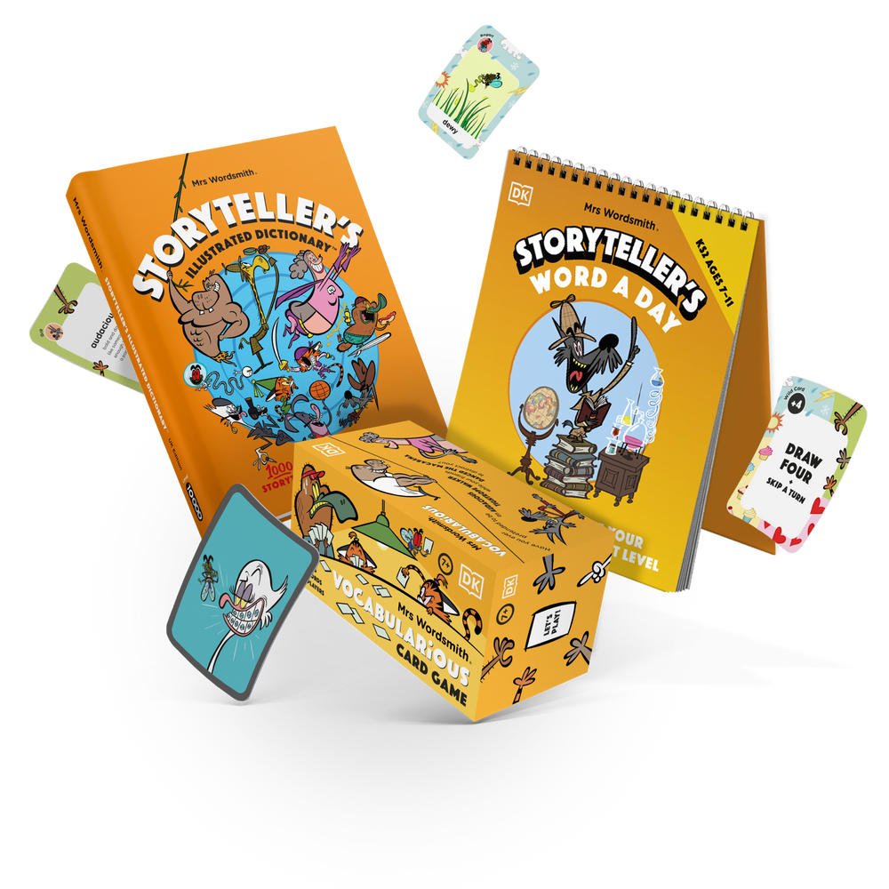 Storyteller's Dictionary, Word a Day, & Vocabularious Card Game