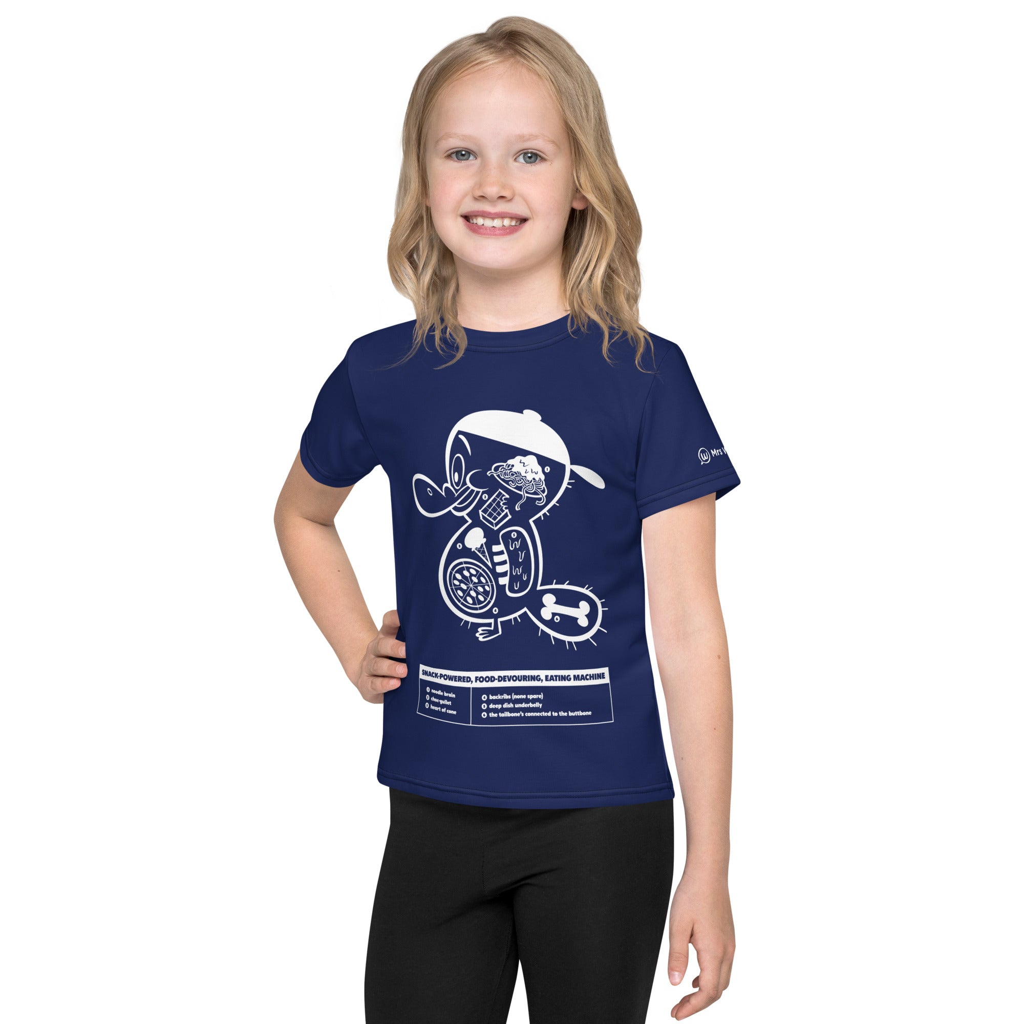 Mrs Wordsmith Foodie Anatomy Kids T-shirt