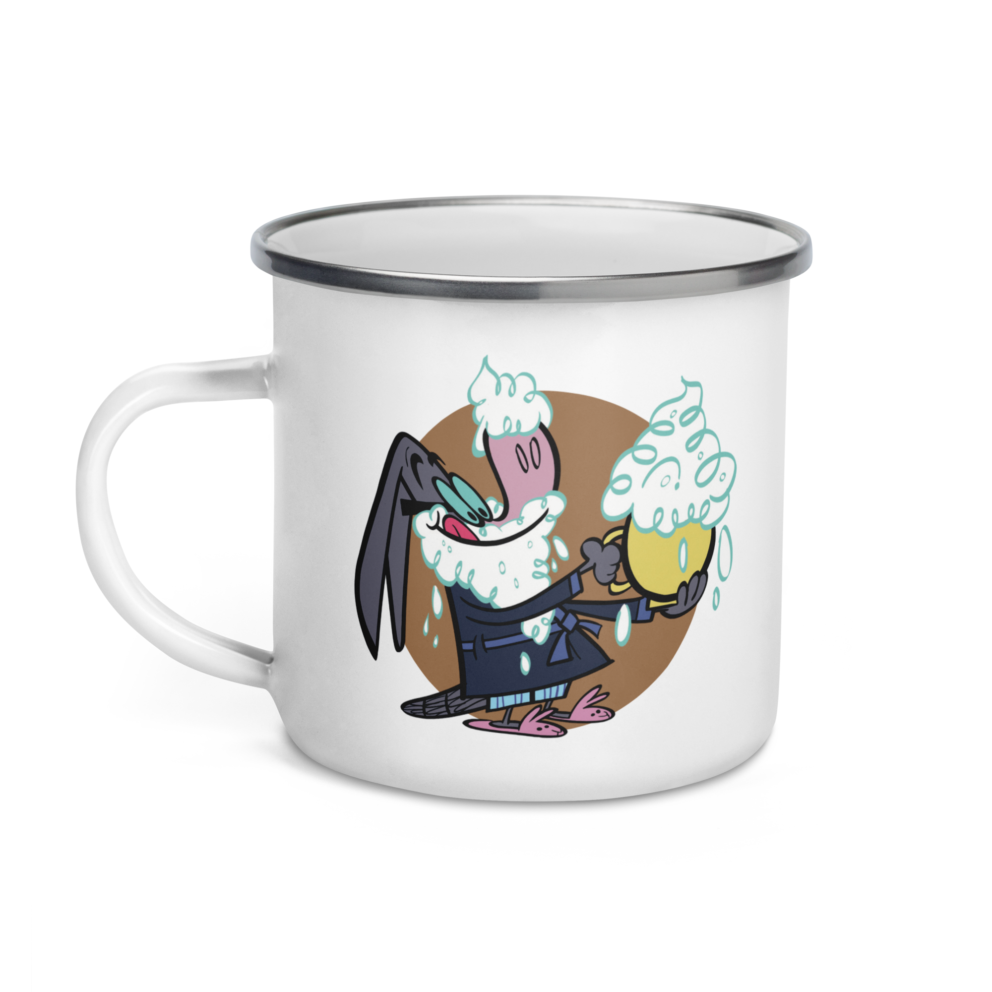 Armies Magnificent Milk Mustache Mug Enamel