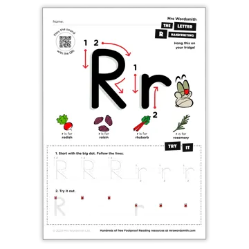 The letter R