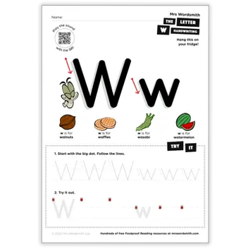 The letter W