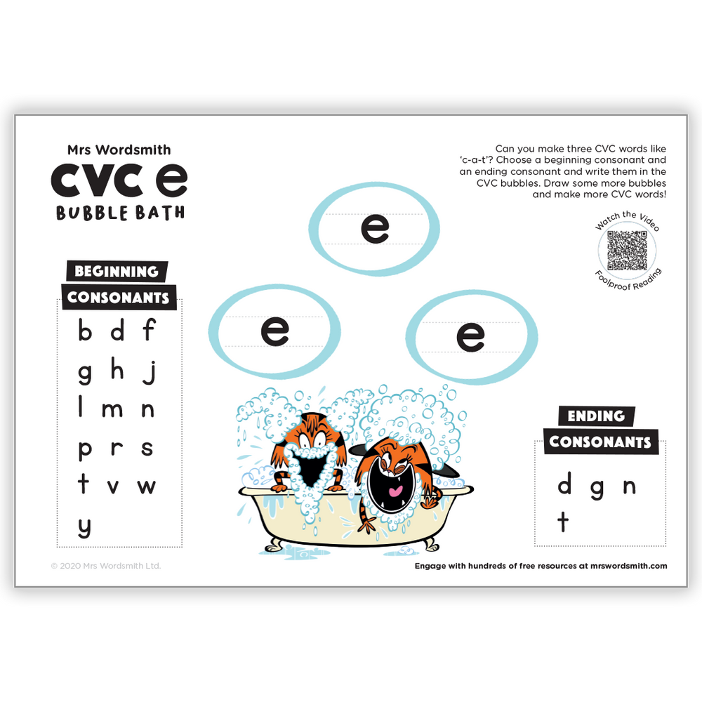 cvc-words-e-activity