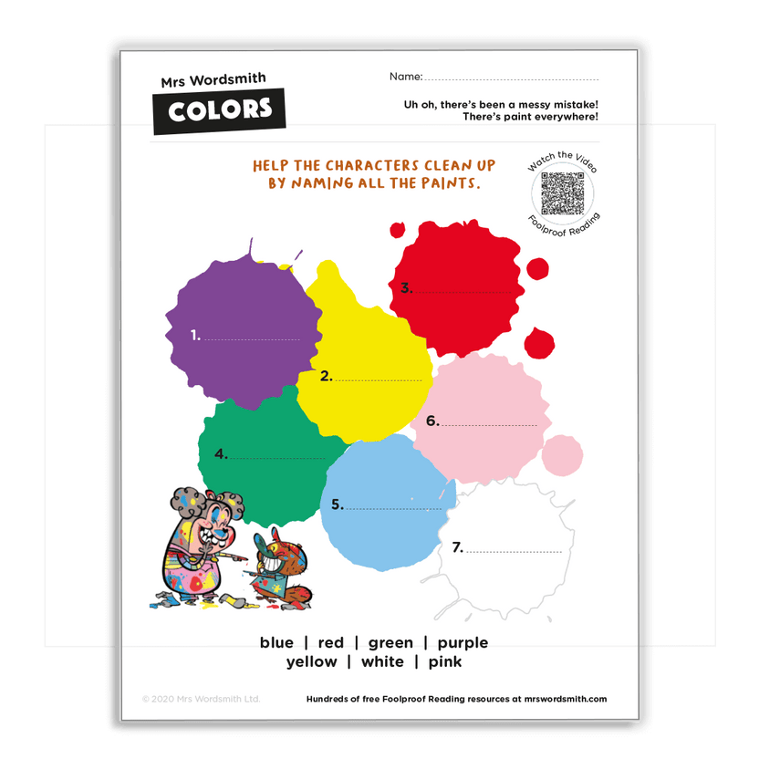 Color Words Mrs Wordsmith US