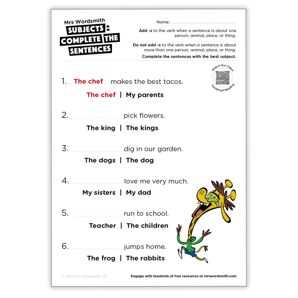 subject-verb-agreement-complete-the-sentence-activity