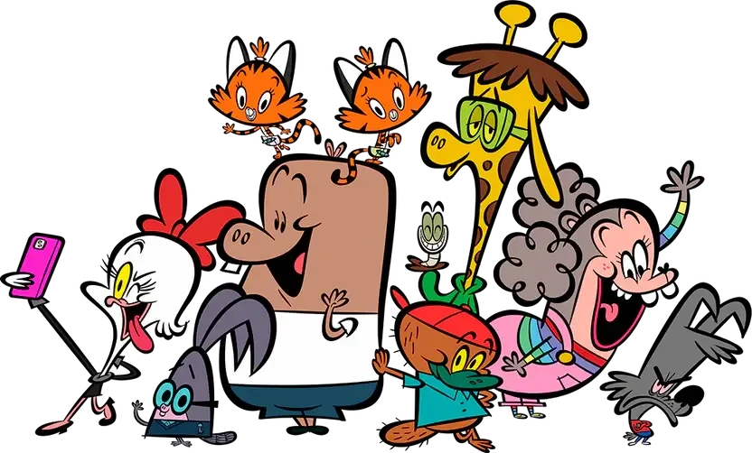 Wacky Cast cartoon characters