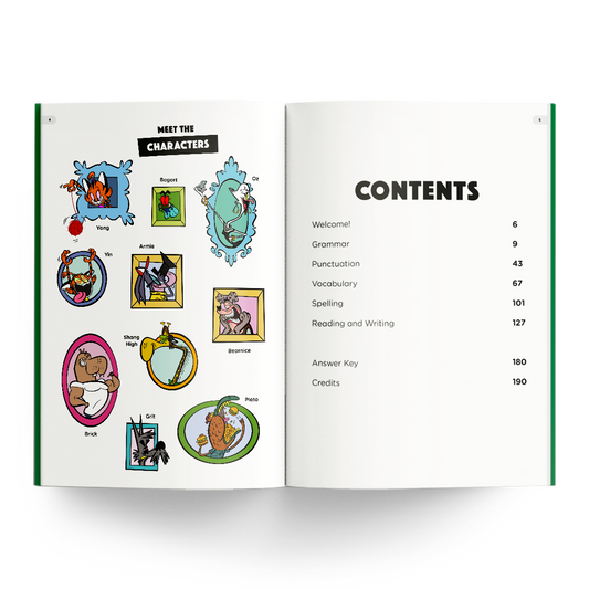 Fourth Grade English Humongous Workbook + 3 months of Word Tag ® Video Game