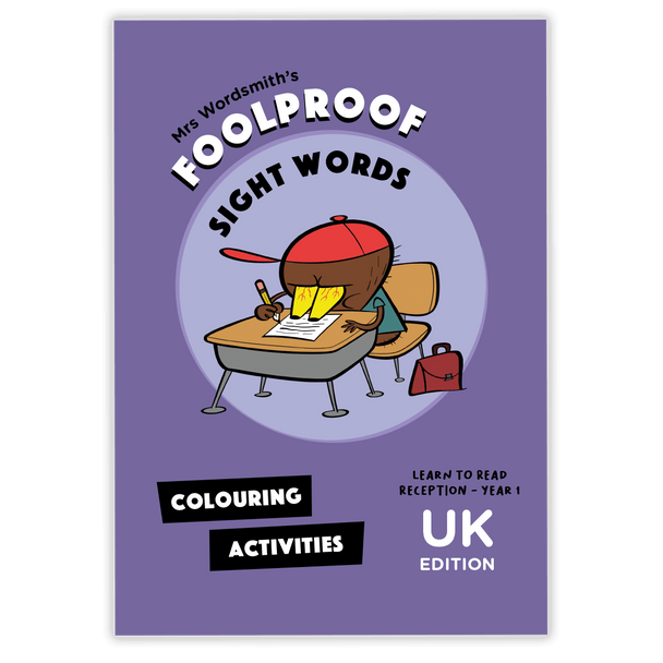 Sight Words Colouring Book UK Edition