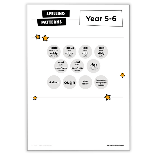 Spelling Year 5-6 Mixed Practice + 3 months of Word Tag Video Game